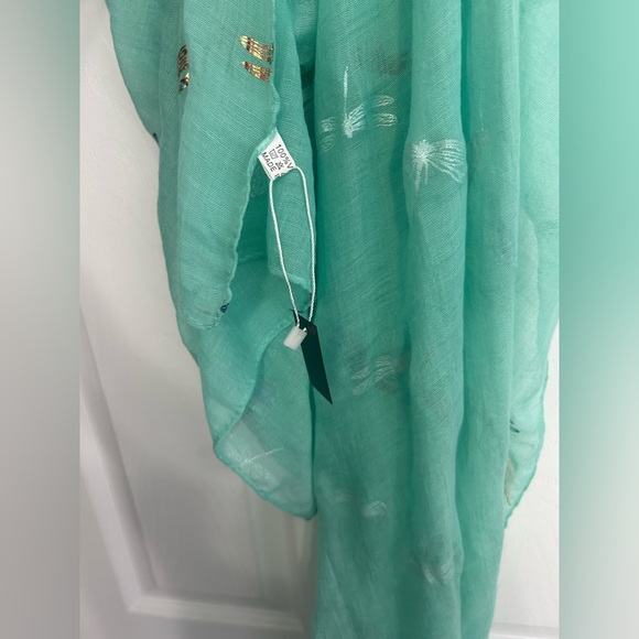 NWT by Chance Torquoise Dragonfly Scarf - Picture 3 of 3
